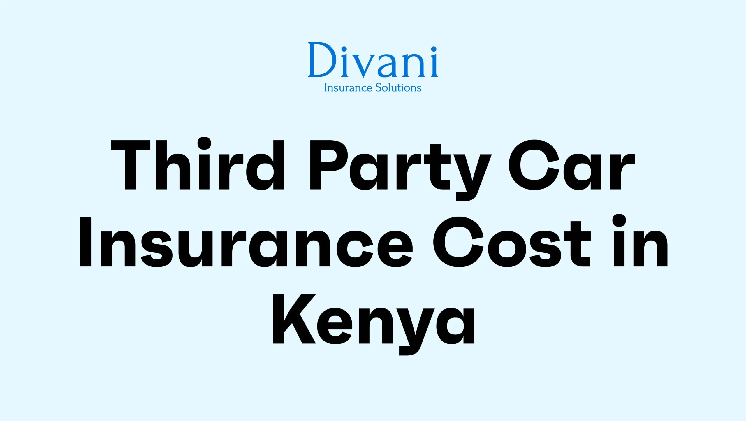 Third Party Car Insurance Cost in Kenya – Prices Explained
